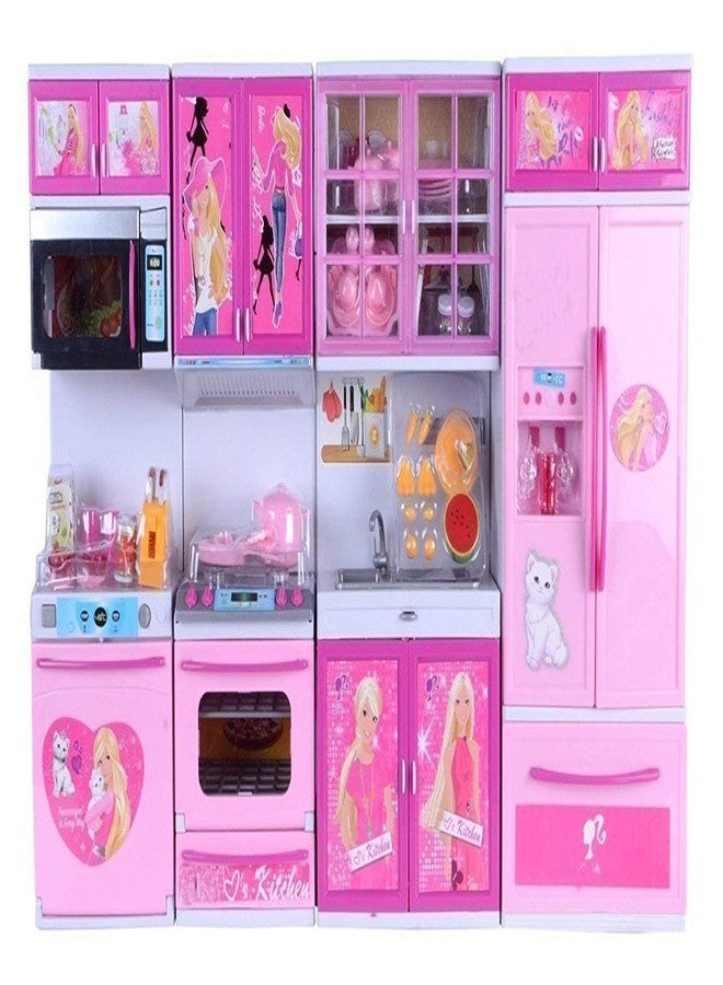 SKYBUCKET 4-Door Dream House Kitchen setight Sound Features for Kidsoys for Kids - Image 1